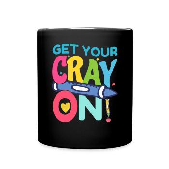Primary School Teacher Kindergarten Educator - Full Colour Mug - black - Front