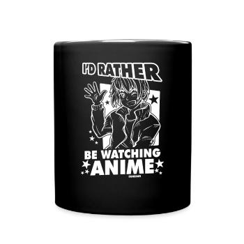 I Love Anime Japan Manga Cosplay Nerd Gift - Full Colour Mug - black - Front