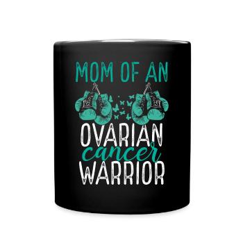 Mom Ovarian Cancer Awareness Mothers Day Mama - Tasse einfarbig - Schwarz - Vorne