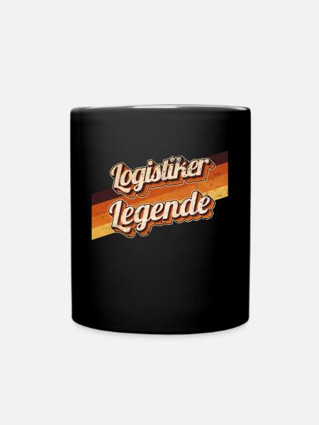 Logistik Geburtstag als Legende geboren Logistiker - Tasse einfarbig - Schwarz