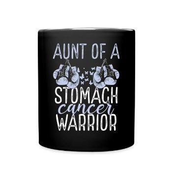 Aunt Stomach Cancer Awareness Niece Nephew - Tasse einfarbig - Schwarz - Vorne