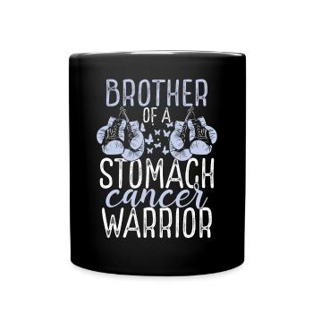 Brother Stomach Cancer Awareness Sibling Twin - Tasse einfarbig - Schwarz - Vorne