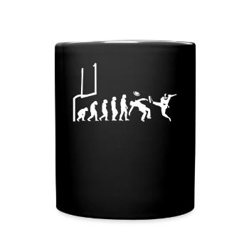 Football Player Rugby Ball Football Game Evolution - Full Colour Mug - black - Front