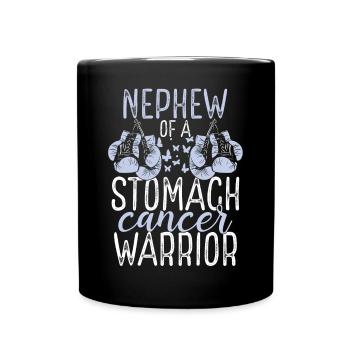 Nephew Stomach Cancer Awareness Aunt Uncle - Tasse einfarbig - Schwarz - Vorne