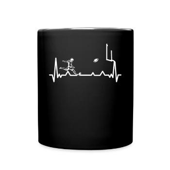Football Player Rugby Ball Football Game - Full Colour Mug - black - Front