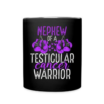 Neveu Sensibilisation au cancer des testicules Tante Oncle - Mug uni - noir - Devant