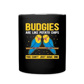 Cadeau de perruche du propriétaire de Budgerigar - Mug uni - noir - Devant