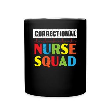 Correctional Nurse Medical Worker Gefängniskrankenschwester - Tasse einfarbig - Schwarz - Vorne