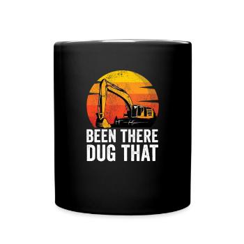 Excavator Excavator Driver Construction Machine Construction Worker Job - Full Colour Mug - black - Front