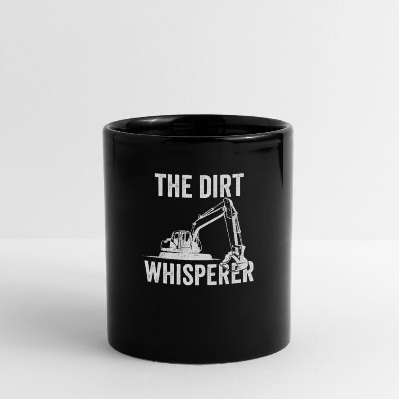 Bagger Baustelle Baggerfahrer Baggern Geschenk Tasse einfarbig