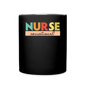 Correctional Nurse Medical Worker Gefängniskrankenschwester - Tasse einfarbig - Schwarz - Vorne