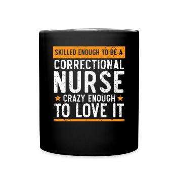 Infirmière correctionnelle Travailleur médical Infirmière pénitentiaire - Mug uni - noir - Devant
