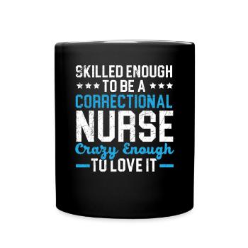 Infirmière correctionnelle Travailleur médical Infirmière pénitentiaire - Mug uni - noir - Devant