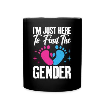 Je suis juste ici pour voir le graphique de grossesse - Mug uni - noir - Devant