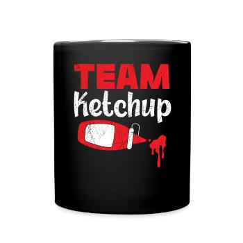 Team Ketchup Gewürze Food Lover Tomatenketchup - Tasse einfarbig - Schwarz - Vorne