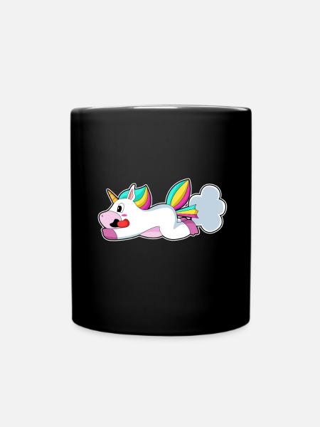 Drôle de licorne - Mug uni - noir