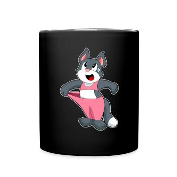 Cat Workout Gymnastics Fitness - Full Colour Mug - black - Front