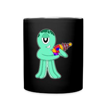 Extraterrestre pieuvre - Mug uni - noir - Devant