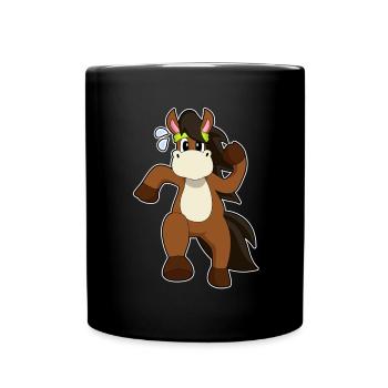 Courses hippiques - Mug uni - noir - Devant
