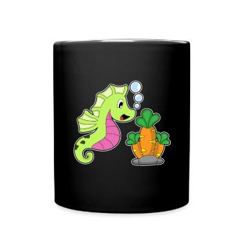 Hippocampe Carotte - Mug uni - noir - Devant