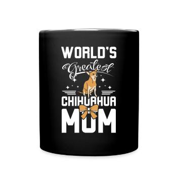 World's greatest chihuahua mom - Full Colour Mug - black - Front