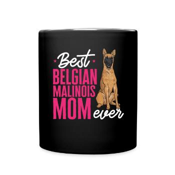 Malinois Belgian Shepherd Mechelaar Dog - Full Colour Mug - black - Front