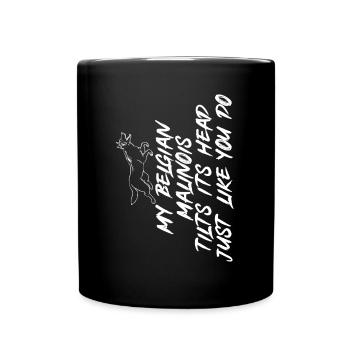 Malinois Belgian Shepherd Mechelaar Dog - Full Colour Mug - black - Front