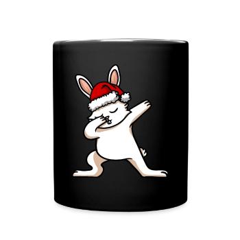 Dabbing Christmas Christmas - Full Colour Mug - black - Front