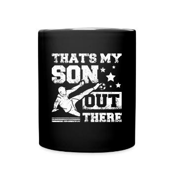 That's my son out there Soccer - Full Colour Mug - black - Front