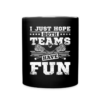 J’espère juste que les deux équipes auront du plaisir à jouer à la crosse - Mug uni - noir - Devant