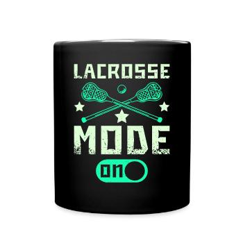 Lacrosse mode on - Tasse einfarbig - Schwarz - Vorne