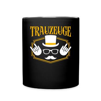 Trauzeuge - Tasse einfarbig - Schwarz - Vorne