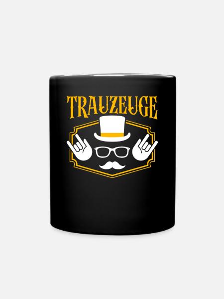 Trauzeuge - Tasse einfarbig - Schwarz