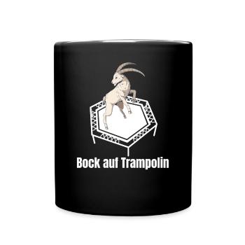 Bock Auf Trampolin - Fitness Workout Athlete Jump - Tasse einfarbig - Schwarz - Vorne
