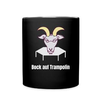 Bock Auf Trampolin - Fitness Workout Athlete Jump - Tasse einfarbig - Schwarz - Vorne