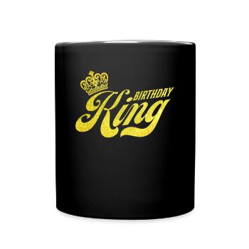 Roi de Brithday - Mug uni - noir - Devant