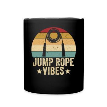 Funny skipping rope skipping rope jumping rope sprin - Full Colour Mug - black - Front