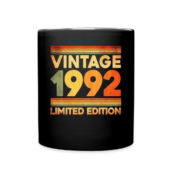 Vintage 1992 Limited Edition - Tasse einfarbig - Schwarz - Vorne