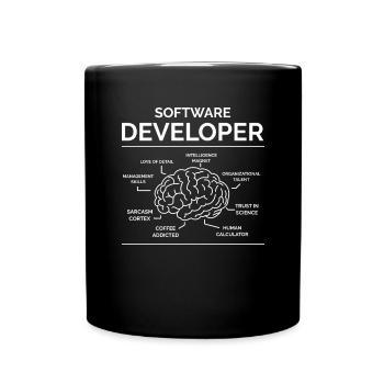 Software Developer - Full Colour Mug - black - Front