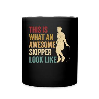 Lustiges Springseil Springseil Springseil Awesome - Tasse einfarbig - Schwarz - Vorne