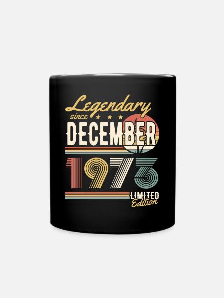 Legendary Since December 1973 Limited Edition - Tasse einfarbig - Schwarz