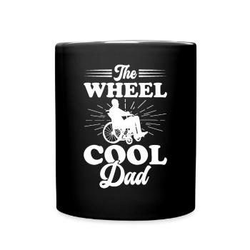 Drôle de lésion de la moelle épinière Coupe transversale du fauteuil roulant - Mug uni - noir - Devant