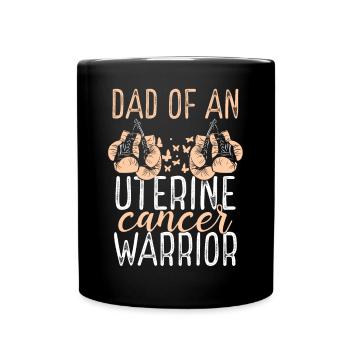 Papa Sensibilisation au cancer de l’utérus Fête des pères Papa - Mug uni - noir - Devant