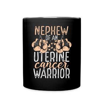 Neveu Sensibilisation au cancer de l’utérus Tante Oncle - Mug uni - noir - Devant