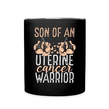 Ruban du Mois de la sensibilisation au cancer de l’utérus - Mug uni - noir - Devant