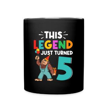 Bigfoot Party approvisionne cette légende qui vient d’avoir 5 ans - Mug uni - noir - Devant