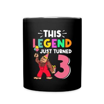 Bigfoot Party fournit le père de l’équipe d’anniversaire - Mug uni - noir - Devant