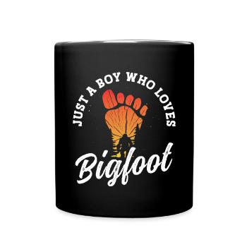 Juste un garçon qui aime les fournitures de fête Bigfoot - Mug uni - noir - Devant