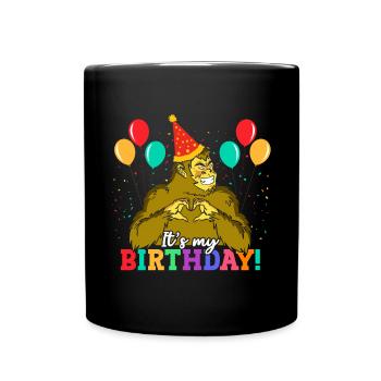 Bigfoot Party fournit C’est mon anniversaire - Mug uni - noir - Devant