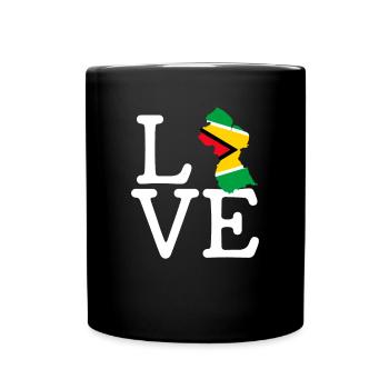 guyana love, guyana - Tasse einfarbig - Schwarz - Vorne